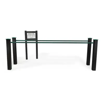 Recycled Plastic Fitness Parallel Bars with Exercise Panel
