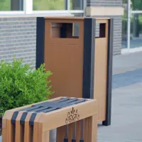 Recycled Plastic Ridgeview Receptacle