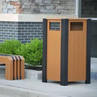 Recycled Plastic Ridgeview Receptacle