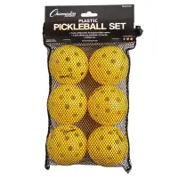 Official Outdoor Pickleballs - Set of 6
