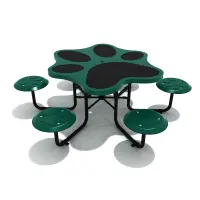 Six-Seat Paw Print Table