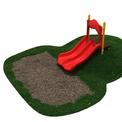 3-feet Double Straight Hillside Slide