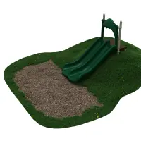 4-feet Double Straight Hillside Slide
