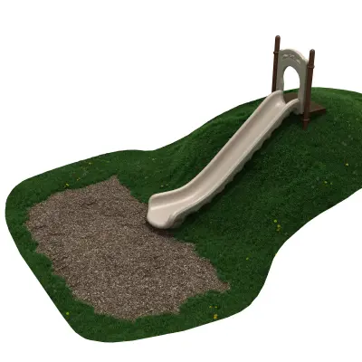 6-feet Single Straight Hillside Slide
