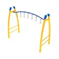 Freestanding Curved Overhead Swinging Ring Ladder
