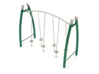 Freestanding Curved Post Tilted Lily Pad Bridge