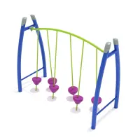 Freestanding Curved Post Tilted Pebble Bridge