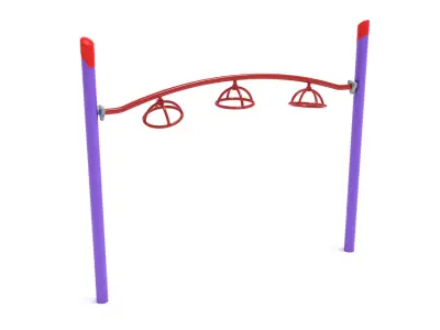 Freestanding Straight Post 3-Wheel Overhead Spinner