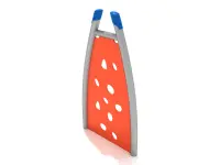 Freestanding Curved Post PE Climbing Wall
