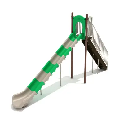 8-foot Straight Sectional Free Standing Slide