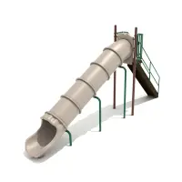 7-feet Straight Tube Free Standing Slide
