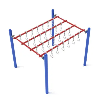 Freestanding Quintuple Straight Swinging Ring Ladder