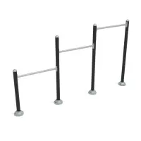 Triple Inclined Chin-Up Bars