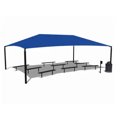 Outdoor Social Distancing Environment: Bench Package