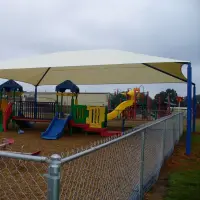 Rectangular Shade Shelter with 8 feet high Entrance Height