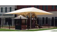 Rectangular Shade Shelter with 8 feet high Entrance Height