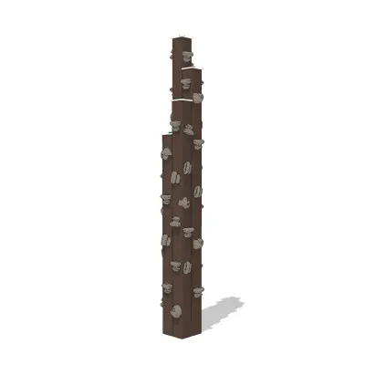 Recycled Plastic Rock Tower Fitness Climber
