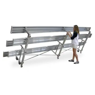 Tip 'N Roll Aluminum Frame Bleachers