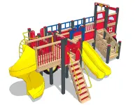 Saanich Fire Truck Recycled Playset