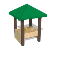 Kids Sand Hut with Roof