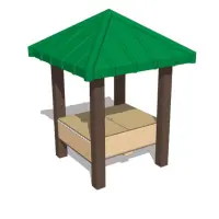 Kids Sand Hut with Roof