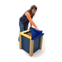 Scalloped Sandbox Cube Fabric Cover