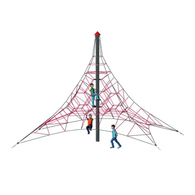 4-Sided Spider Pyramid Net Climber 6-4 (244-inch install height)