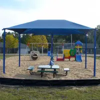 Square Shade Shelter with 8 feet high Entrance Height