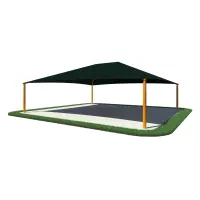 Square Shade Shelter with 8 feet high Entrance Height