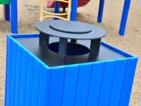 Frog Furnishings Round Top Load Rain Bonnet Lid