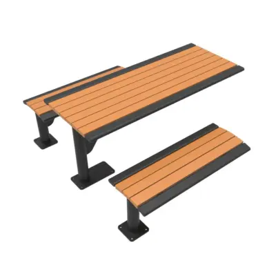 Uptown - Arches Recycled Plastic Slatted Cantilever Table