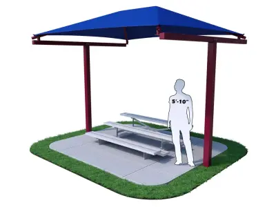 T Cantilever Bleacher Shade