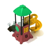 Large Tree House with Slide