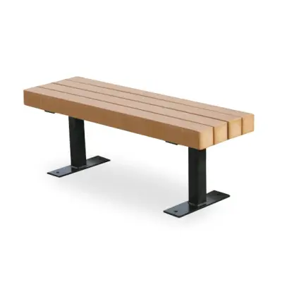 Recycled Plastic Trailside Park Bench