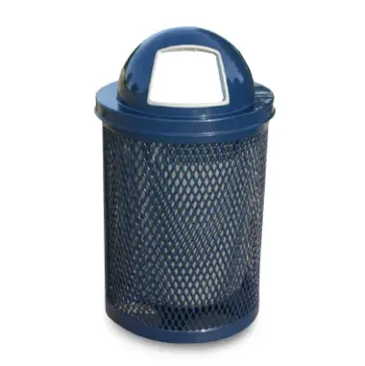 MyTCoat 32 Gallon Expanded Metal Trash Receptacle