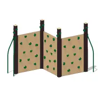 Triple Rock Wall Playground Climber