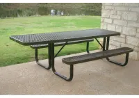 MyTCoat Expanded Metal Portable Frame Picnic Table