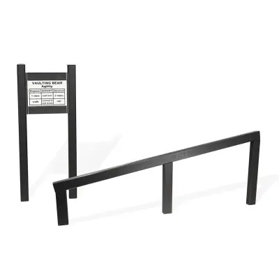 Vaulting Beam Recycled Fitness Trainer with Sign