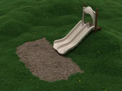 4-feet Double Straight Hillside Slide - Surplus
