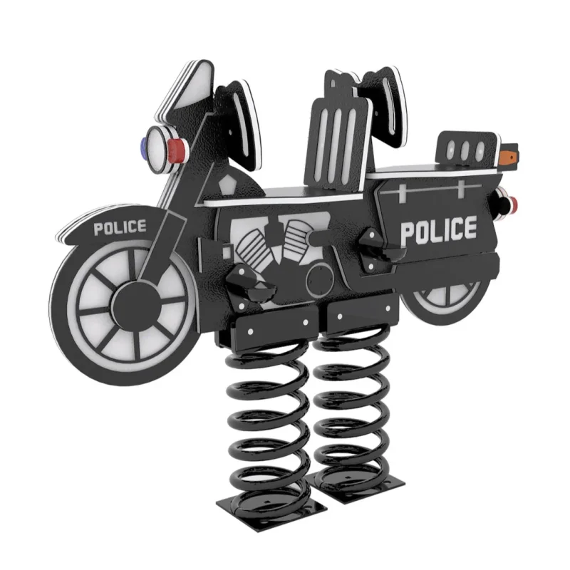 2 Seat Police Motorcycle Spring Bouncer