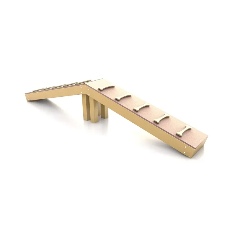 Camel Hump Climber Recycled Plastic Dog Park Play Equipment