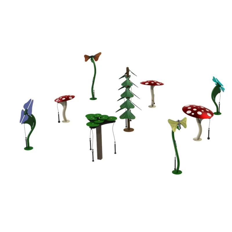 Botanical Garden Ensemble (includes Tenor Tree, Lilypad Cymbals, Mushrooms, Flowers and Butterflies)