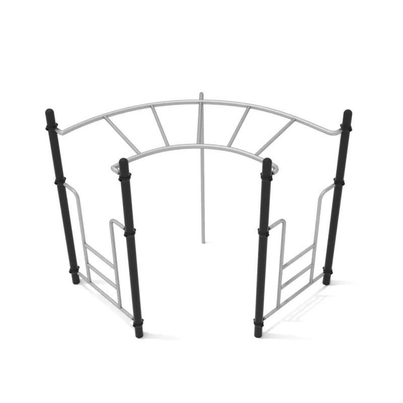 Freestanding Curve Rung Horizontal Climber