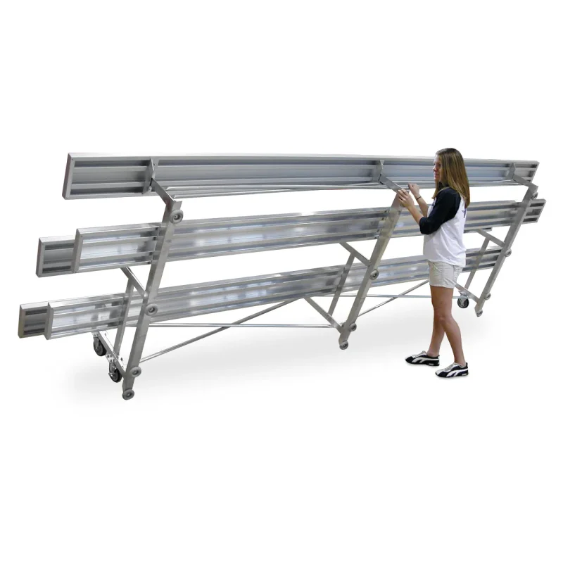 Tip 'N Roll Aluminum Frame Bleachers