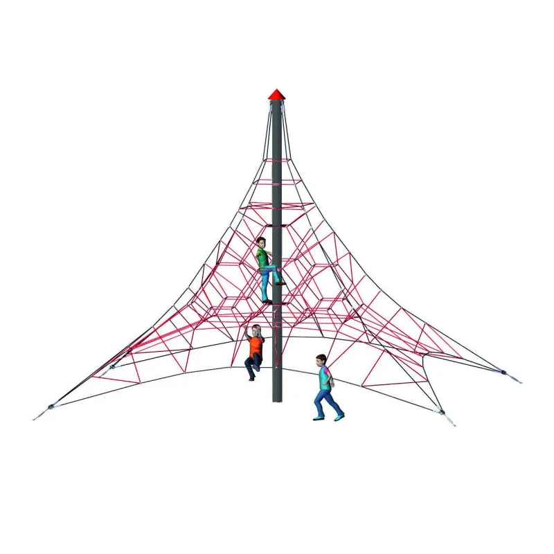 4-Sided Spider Pyramid Net Climber 6-4 (244-inch install height)