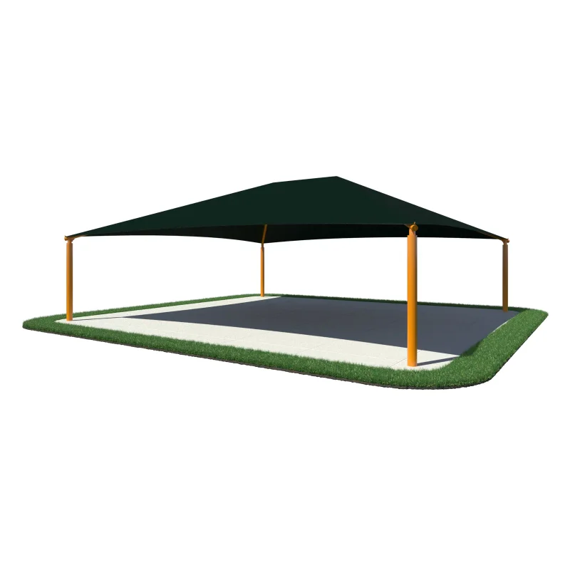 Square Shade Shelter with 8 feet high Entrance Height