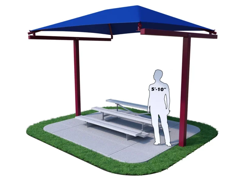 T Cantilever Bleacher Shade
