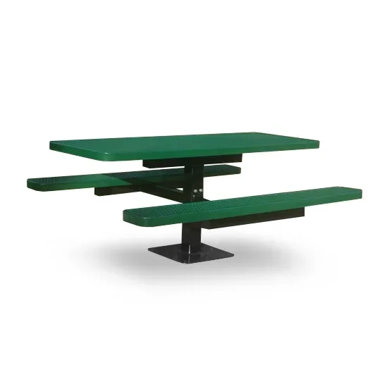 MyTCoat Expanded Metal Single Post Picnic Table