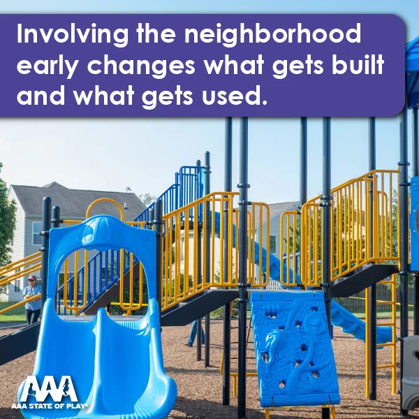 How do you build a community playground