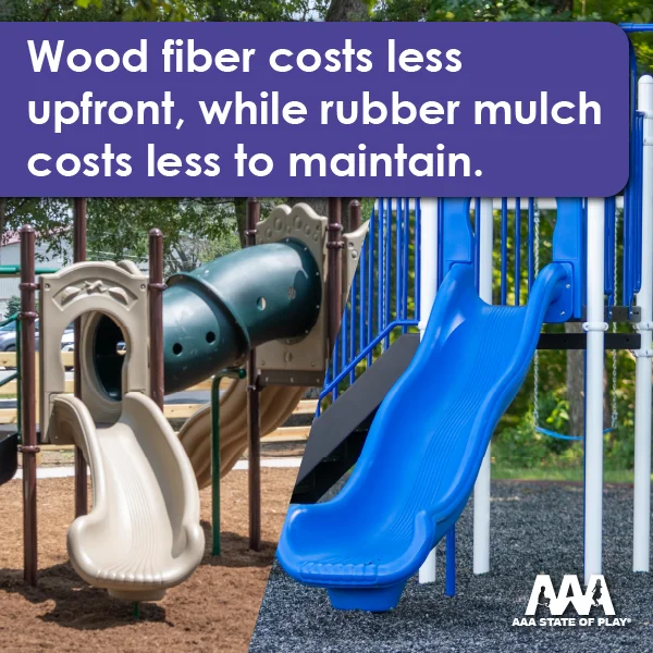 Rubber Mulch vs. Wood Fiber: Which is better for your playground?